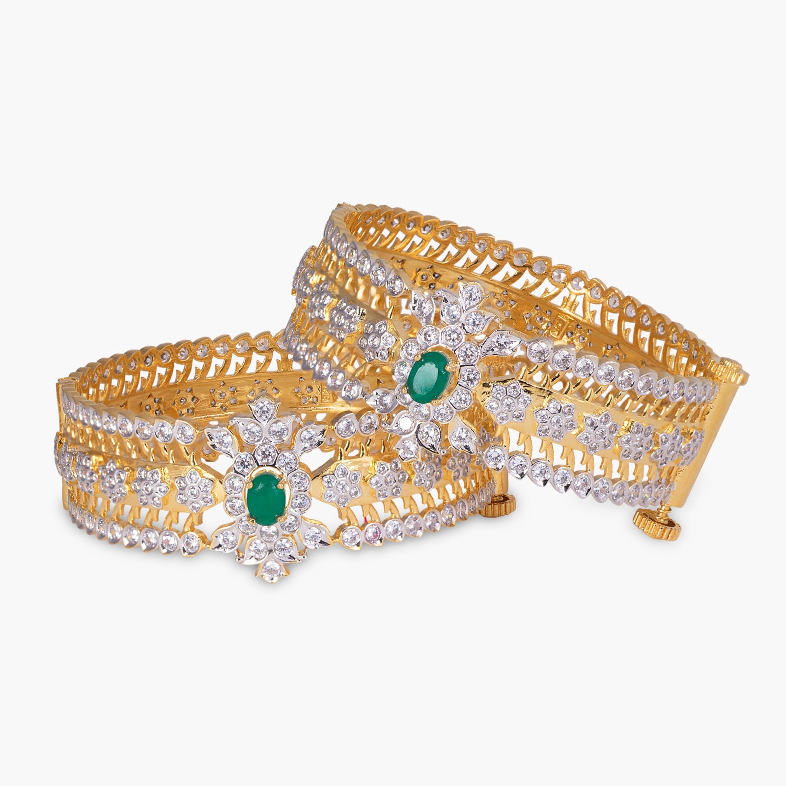 Rue CZ Silver Bangles