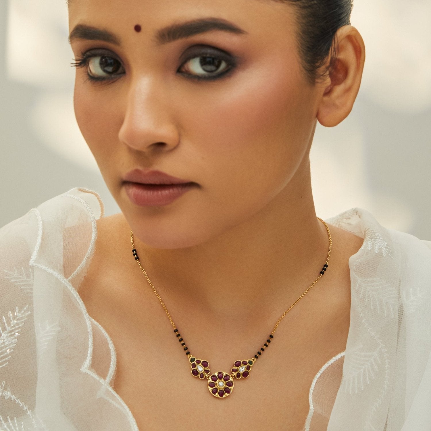 Lalita Charms Silver Mangalsutra