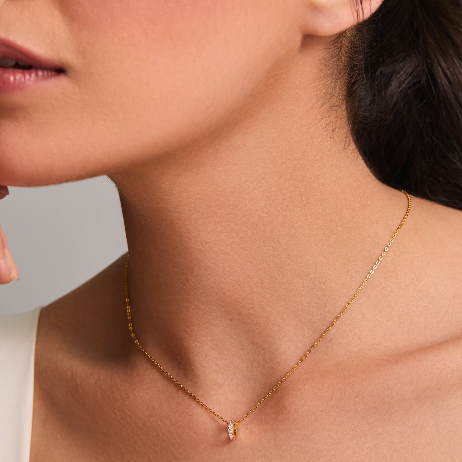 Circle of Love Pink Silver Charm