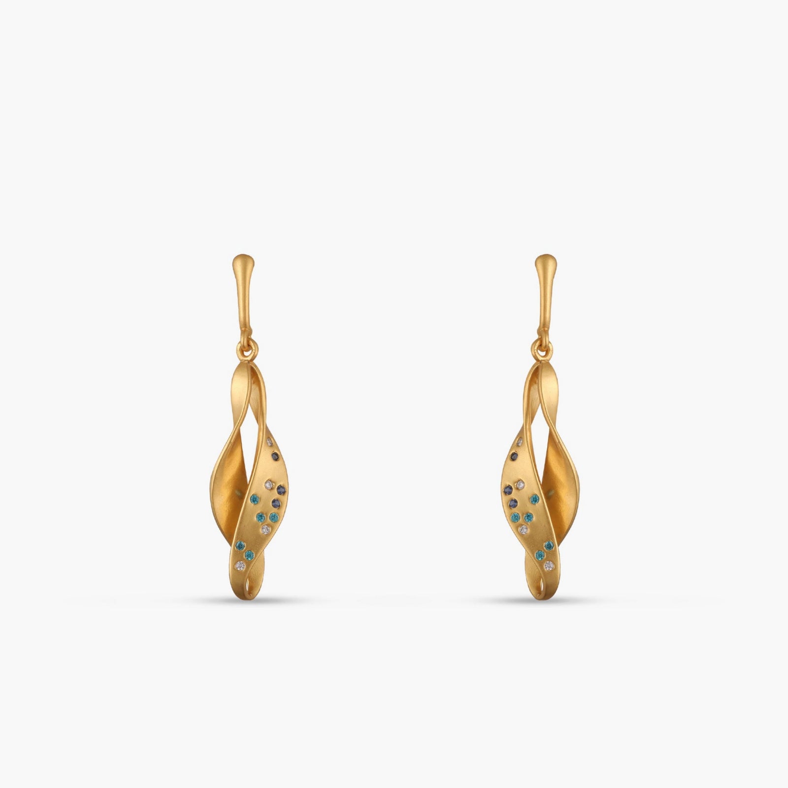 Coastline Cascade Silver Drop Earring