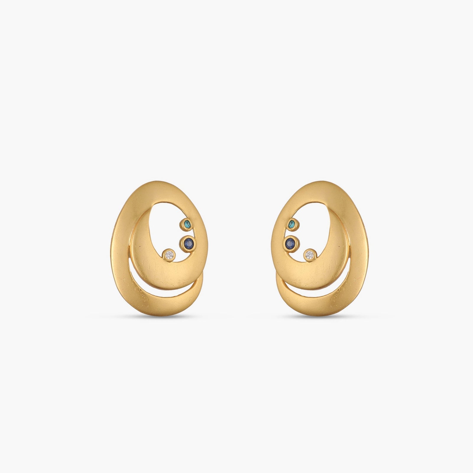 Coastline Cove Silver Stud Earrings