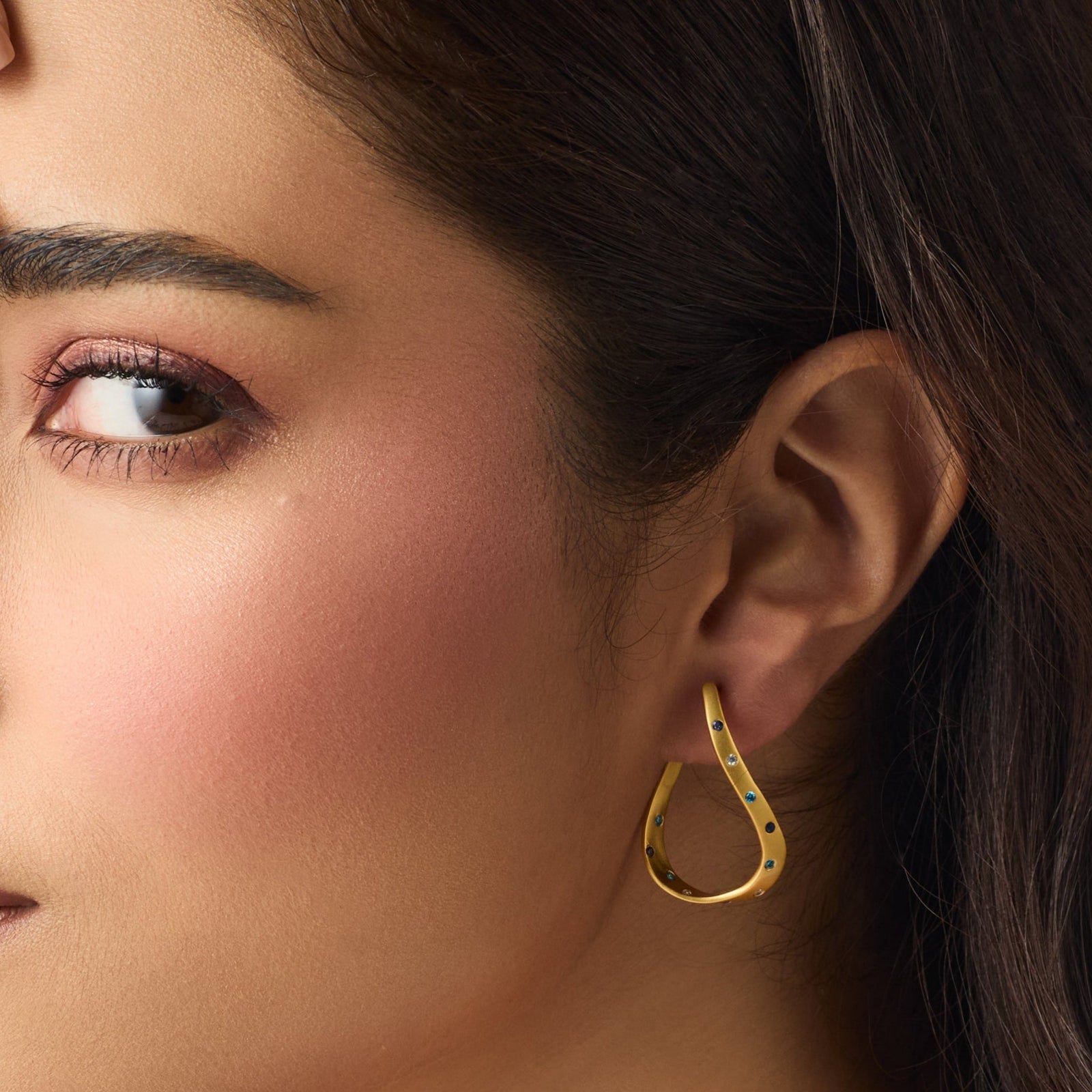 Coastline Elva Silver Hoop Earrings