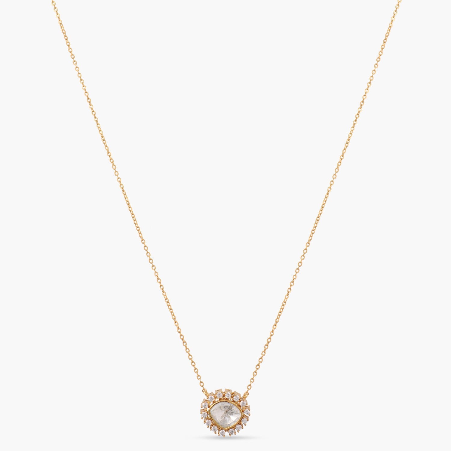 Radiant Starlight Moissanite Silver Pendant Necklace