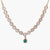 Green Elegance Moissanite Silver Necklace