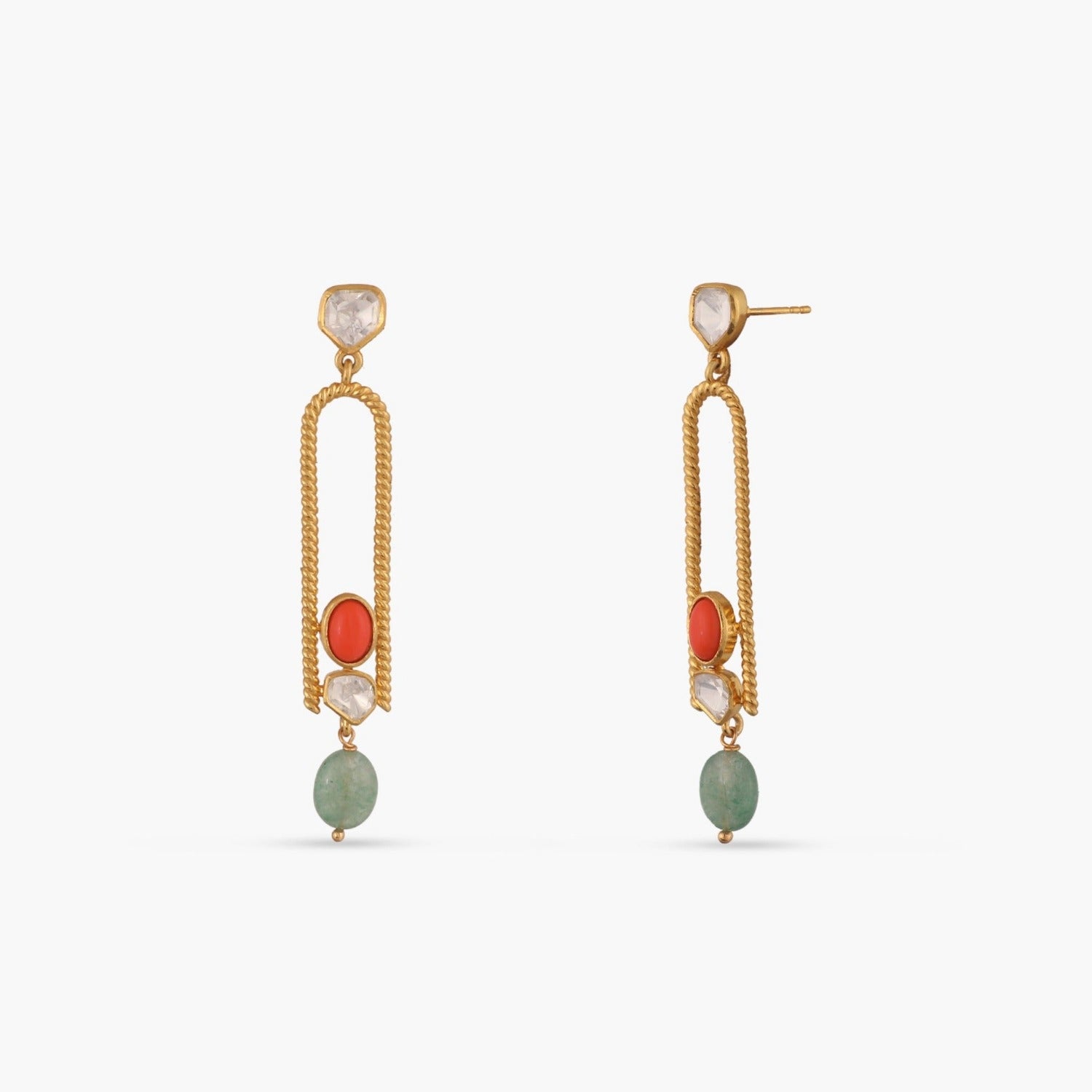 Oceanic Weavers Sleek Silver Drop Earrings