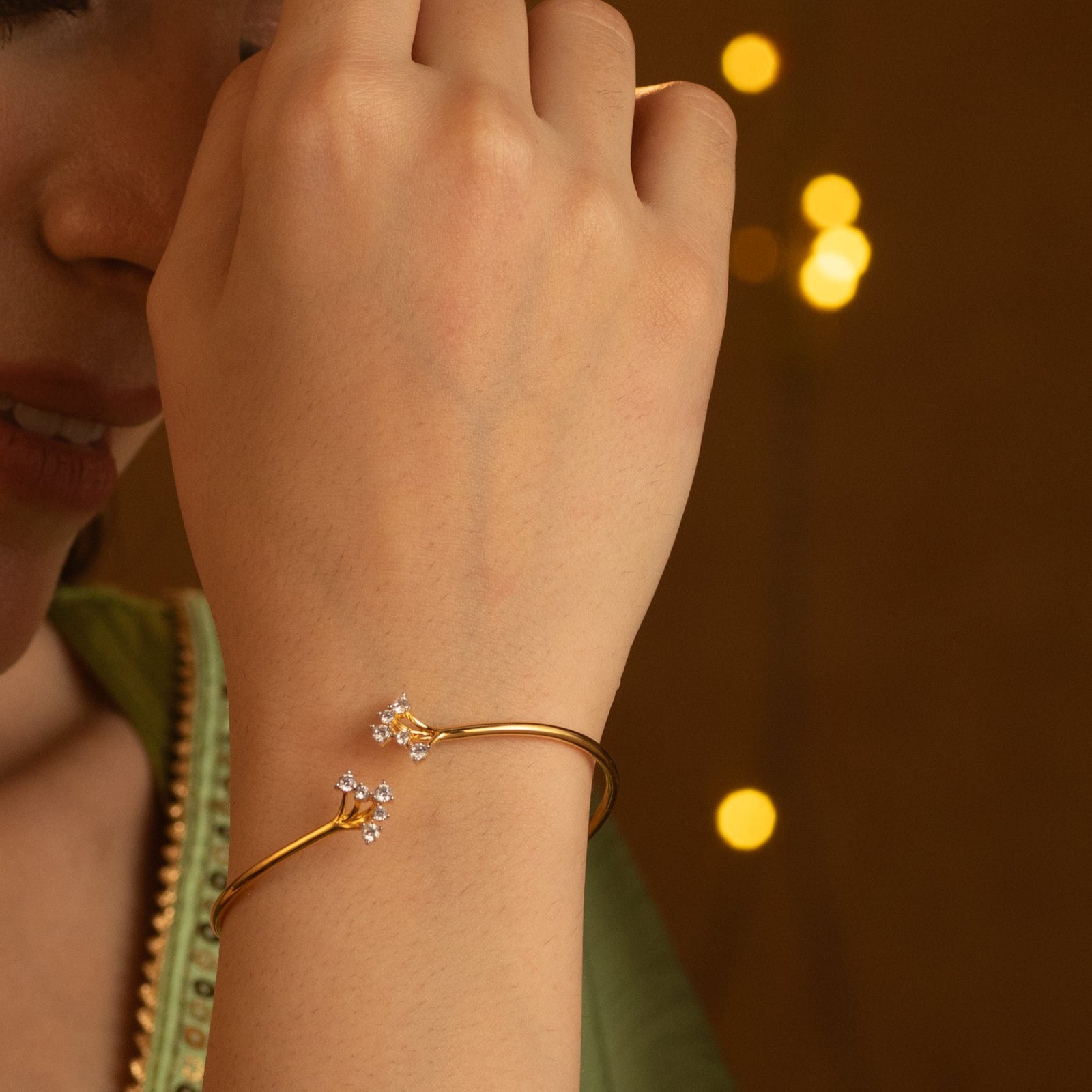 Radiant Dew CZ Silver Bracelet