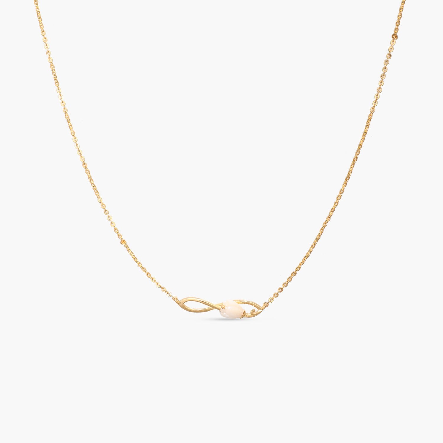 Tulip Infinity Silver Pendant necklace