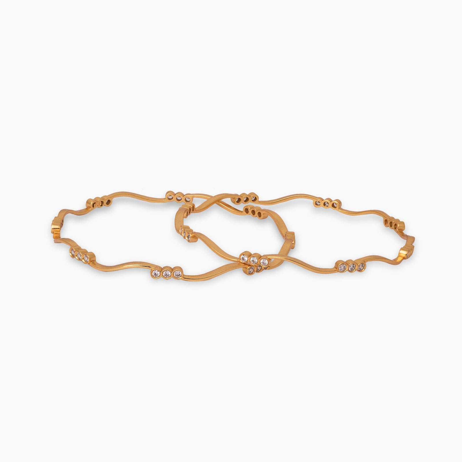 Saisha CZ Silver Bangle