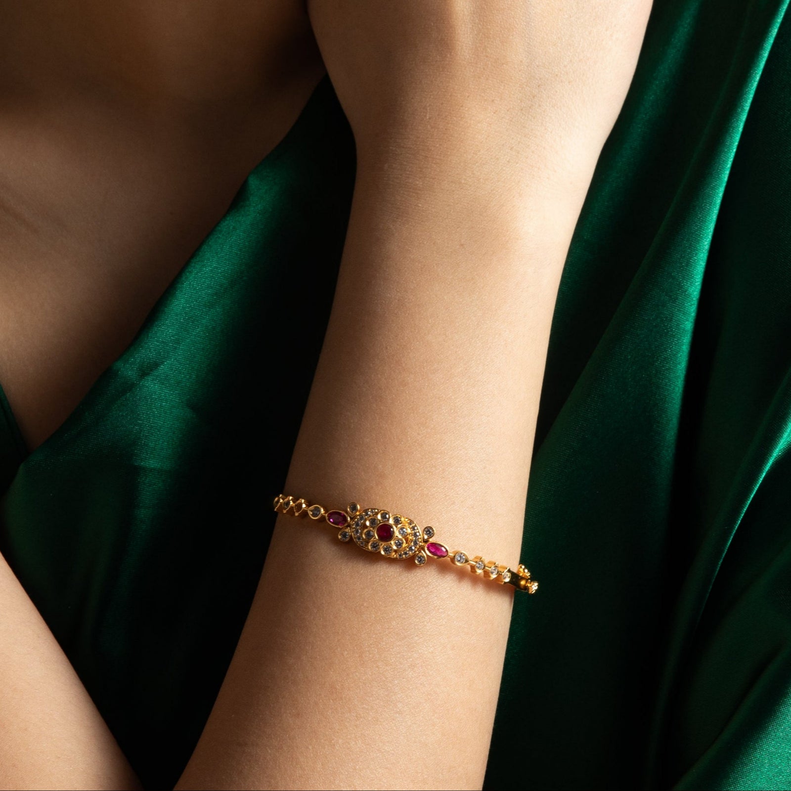 Raga CZ Silver Bracelet