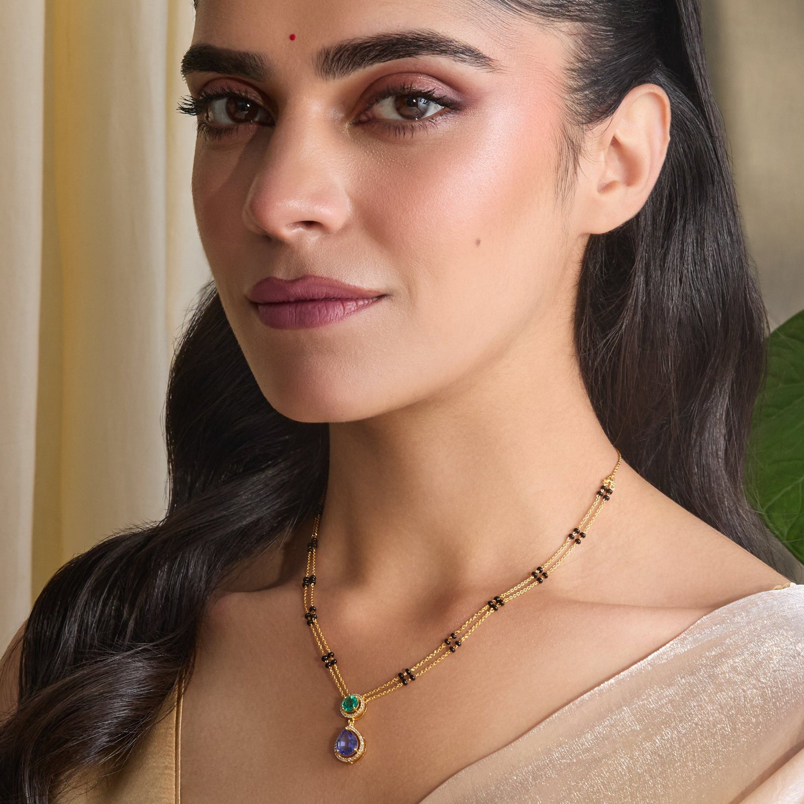 Siena CZ Silver Mangalsutra