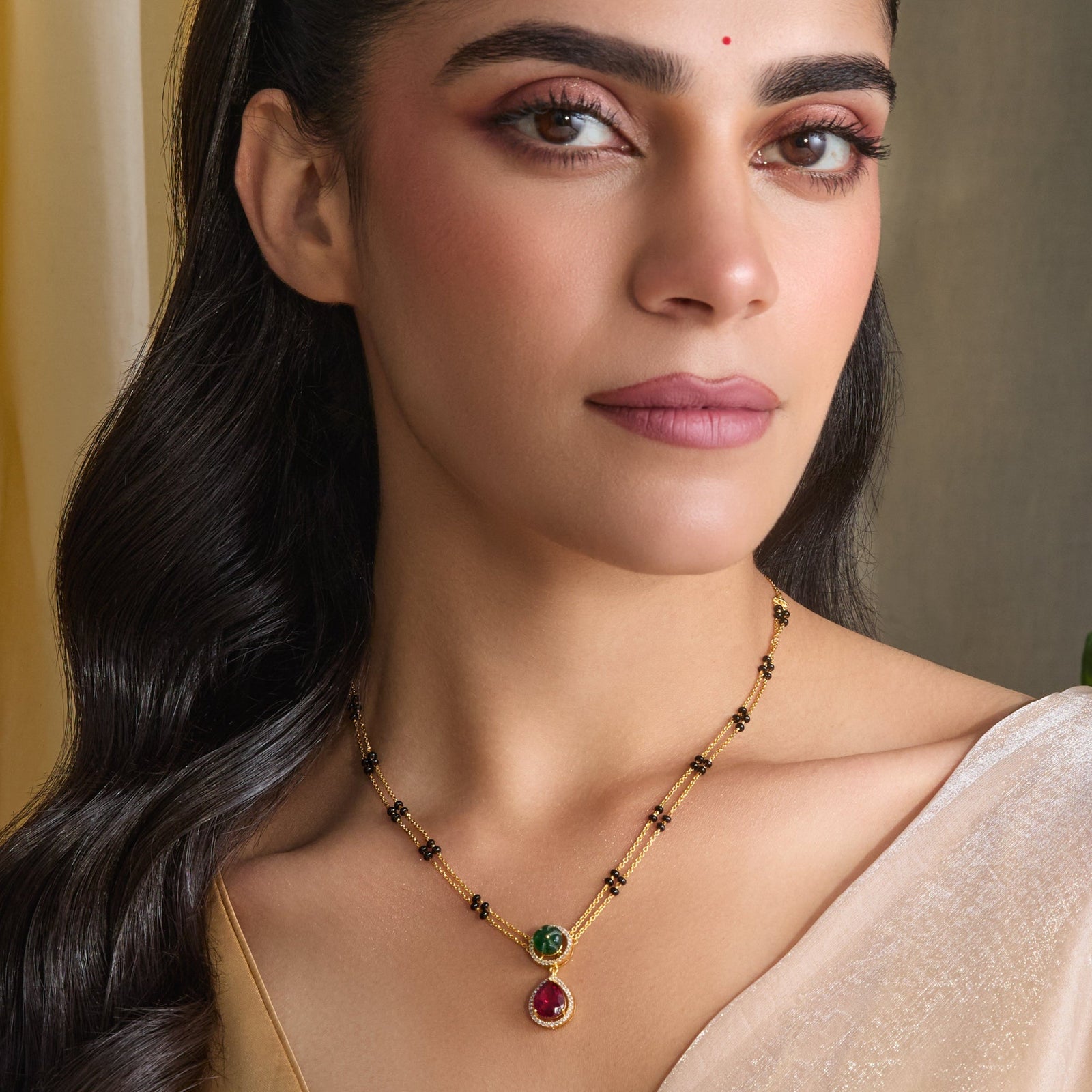 Vanessa CZ Silver Mangalsutra