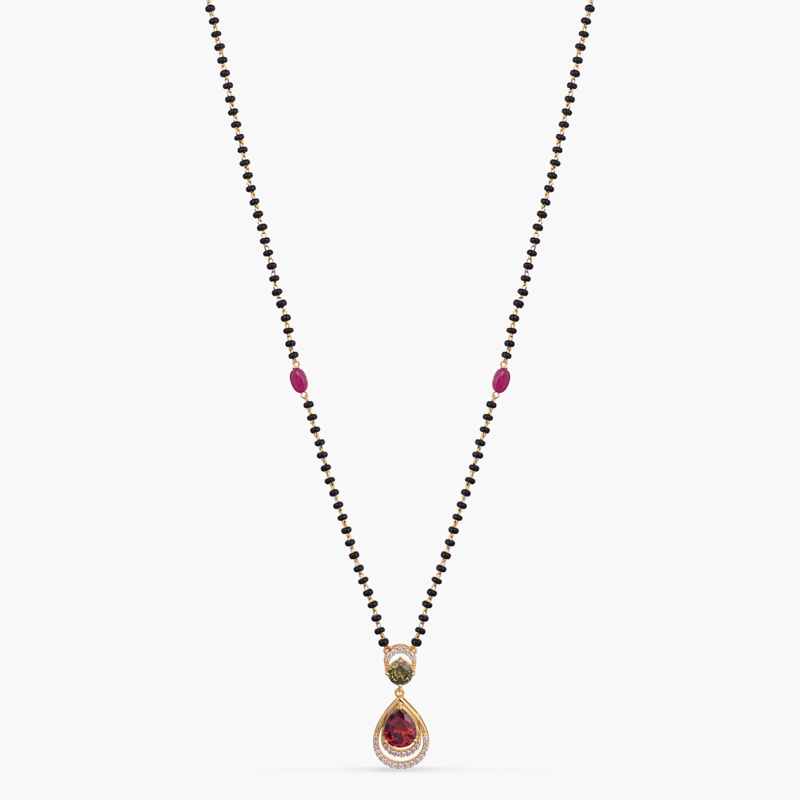 Prism Bloom CZ Silver Mangalsutra