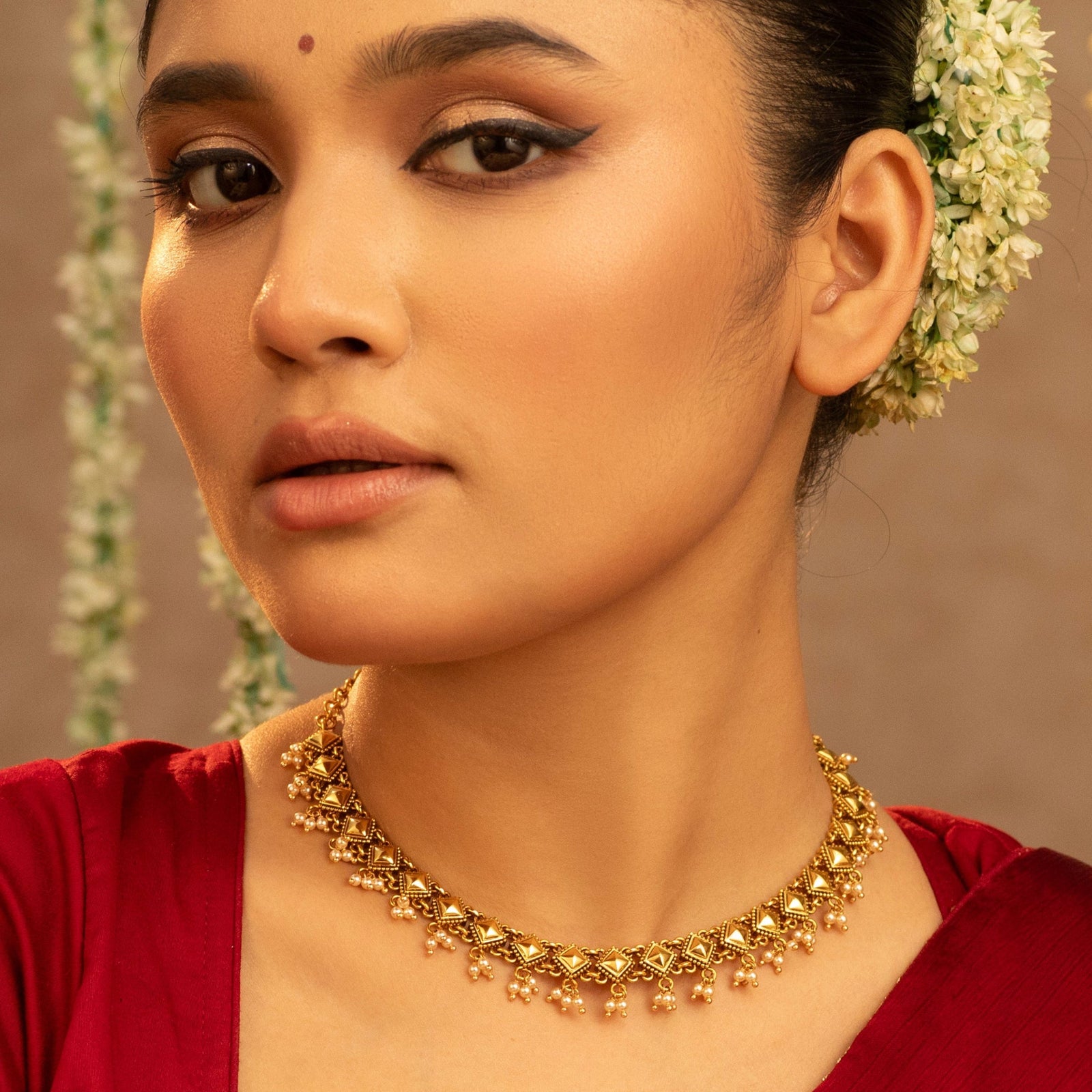 Rekha Antique Silver Necklace