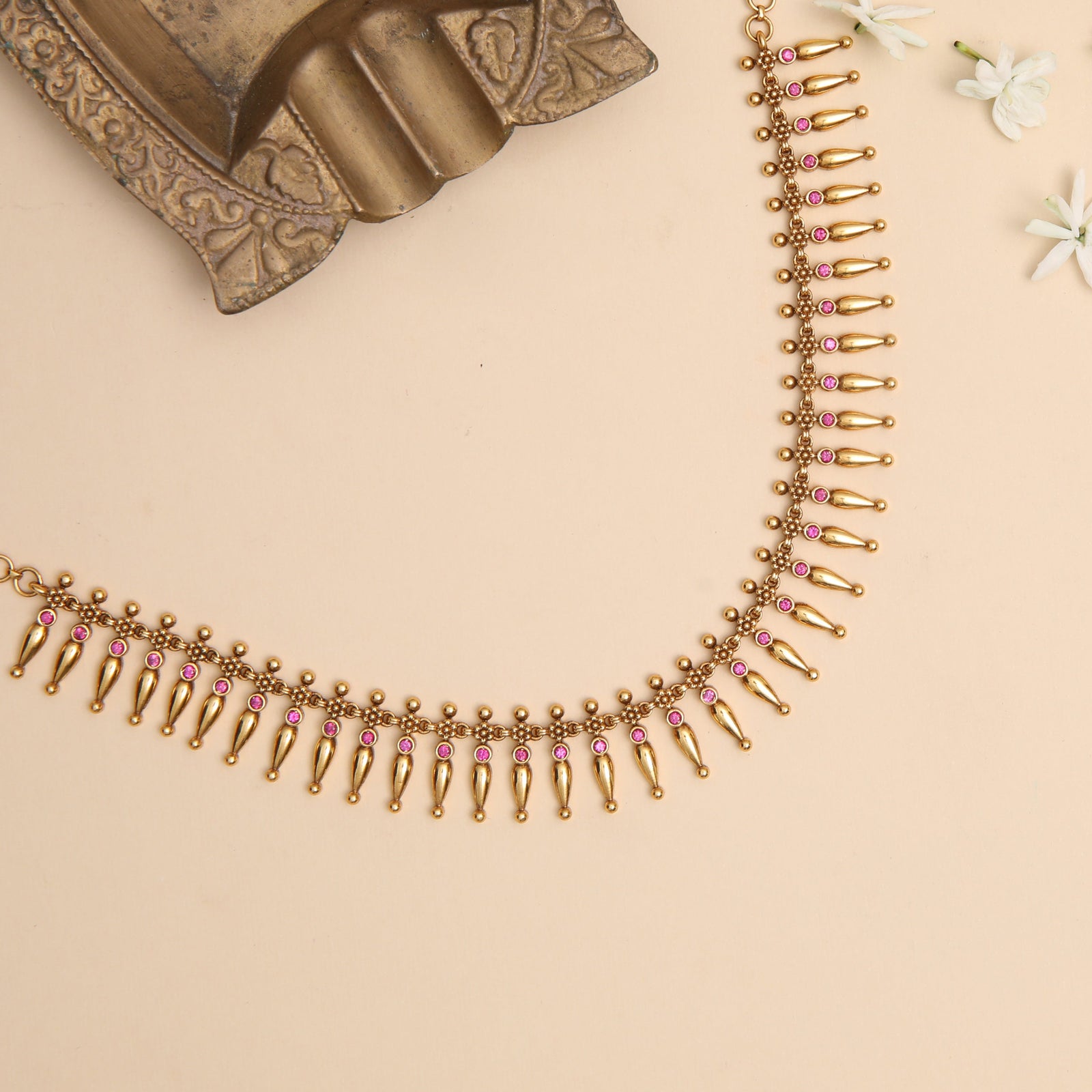 Soumya Antique Silver Necklace