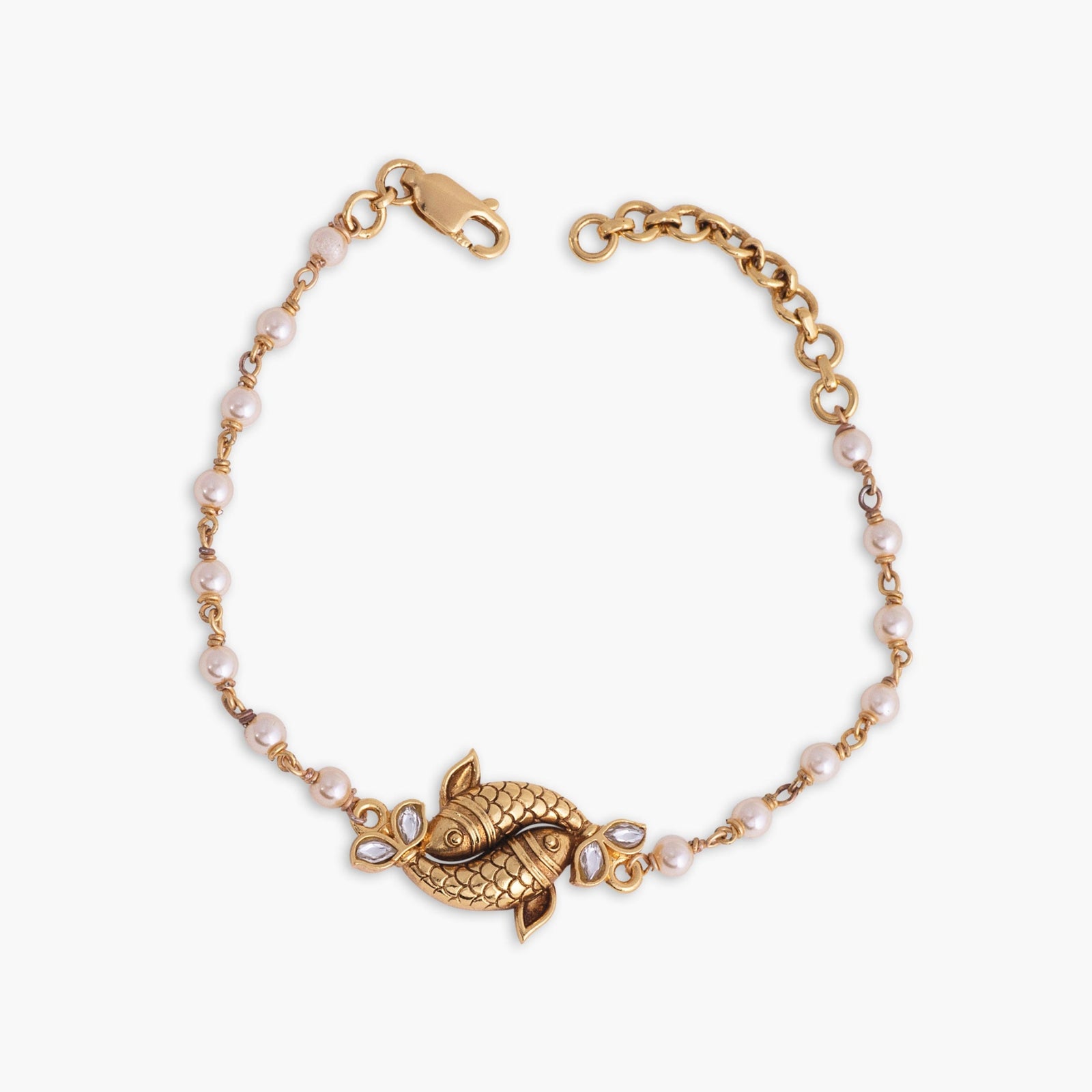 Matsyaka Antique Silver Bracelet