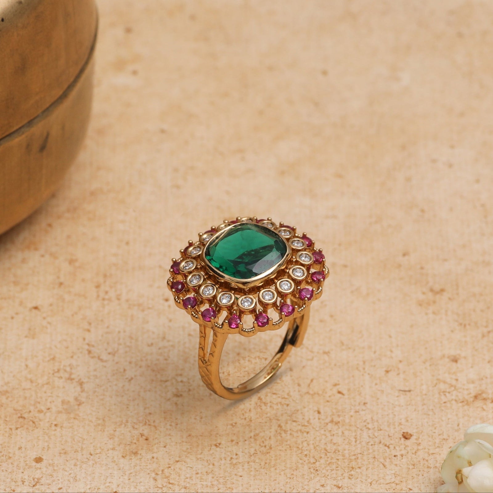 Prajwala Moissanite Silver Ring