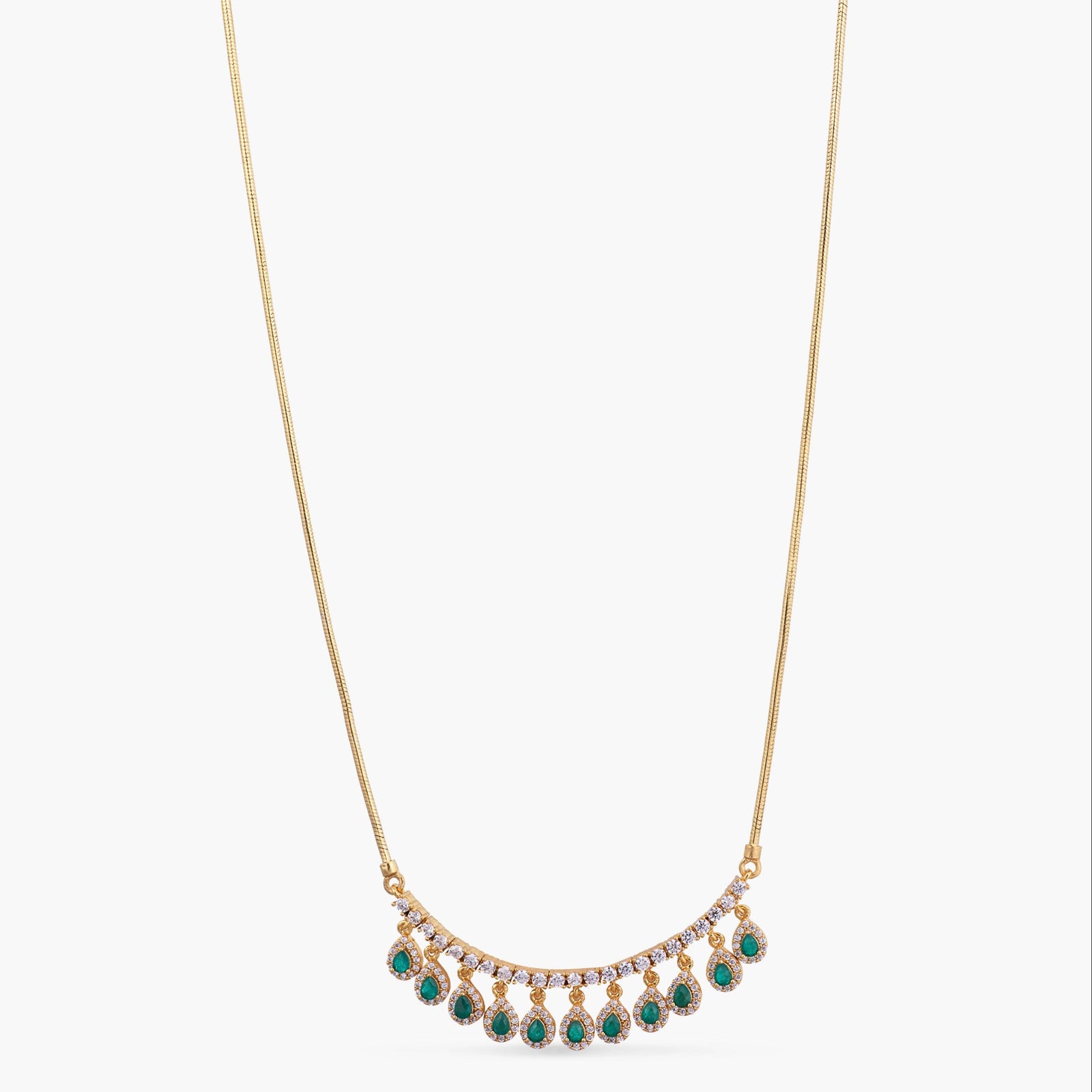 Noor CZ Silver Pendant Necklace