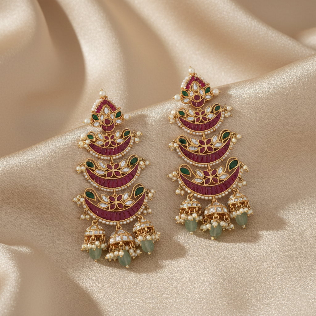 Padhma Signature Silver Earrings