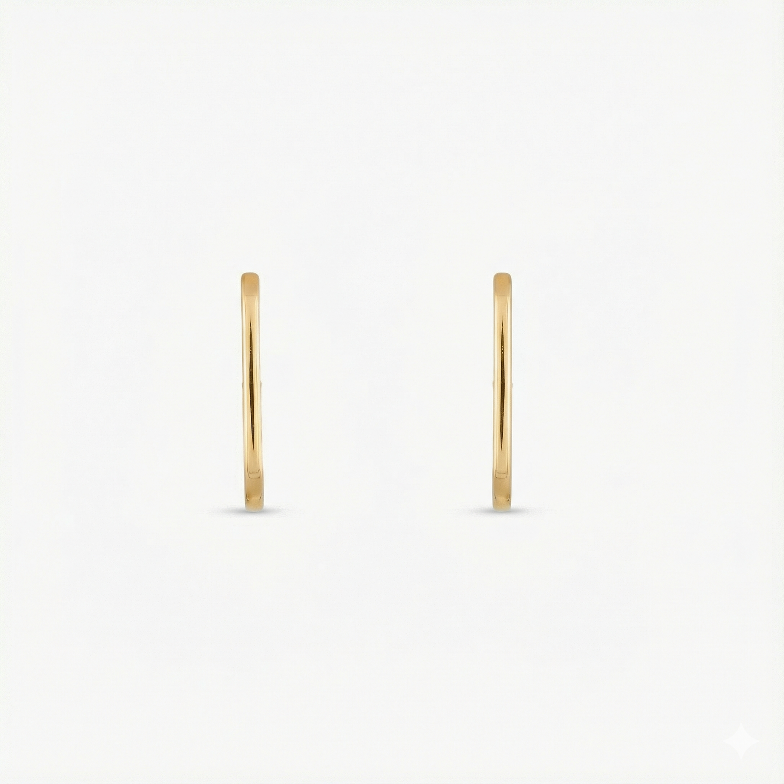 Circle of Love Gold Plated Silver Hoops