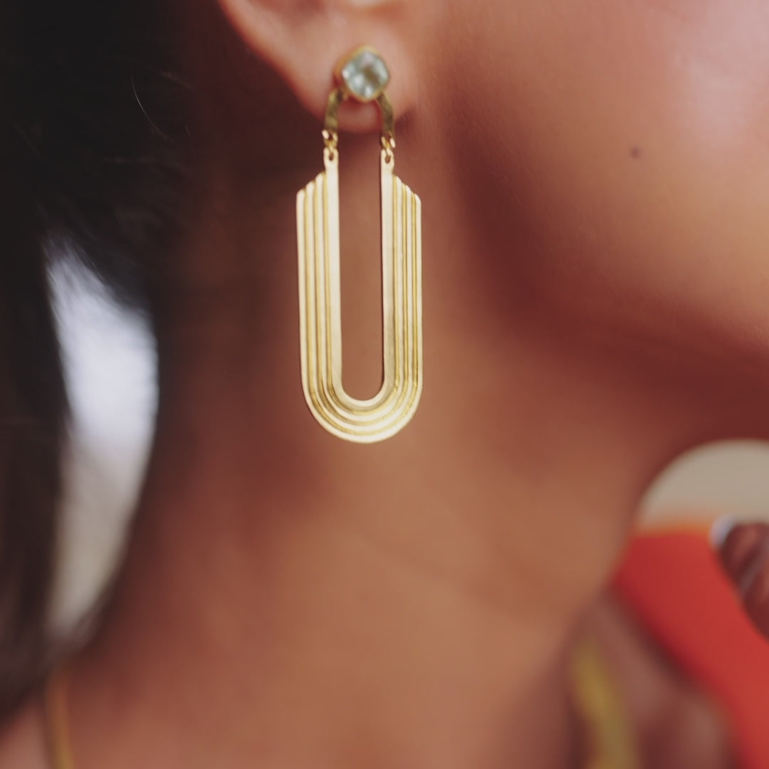 Dune Serenity Silver Drop Earrings