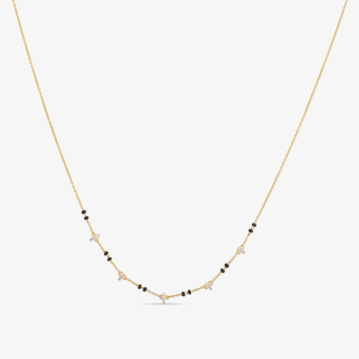 Osha CZ Silver Mangalsutra