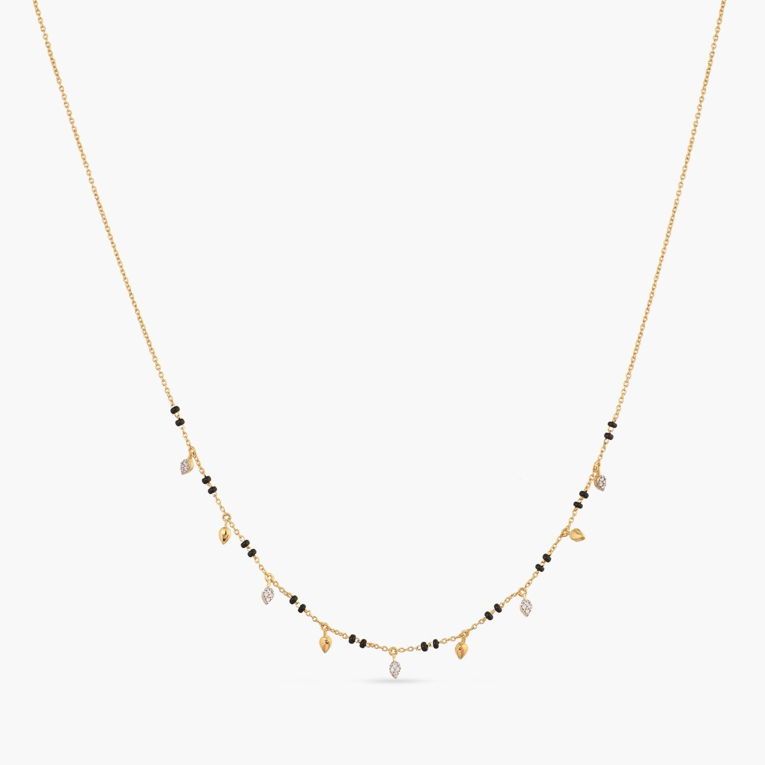 Amita CZ Silver Mangalsutra