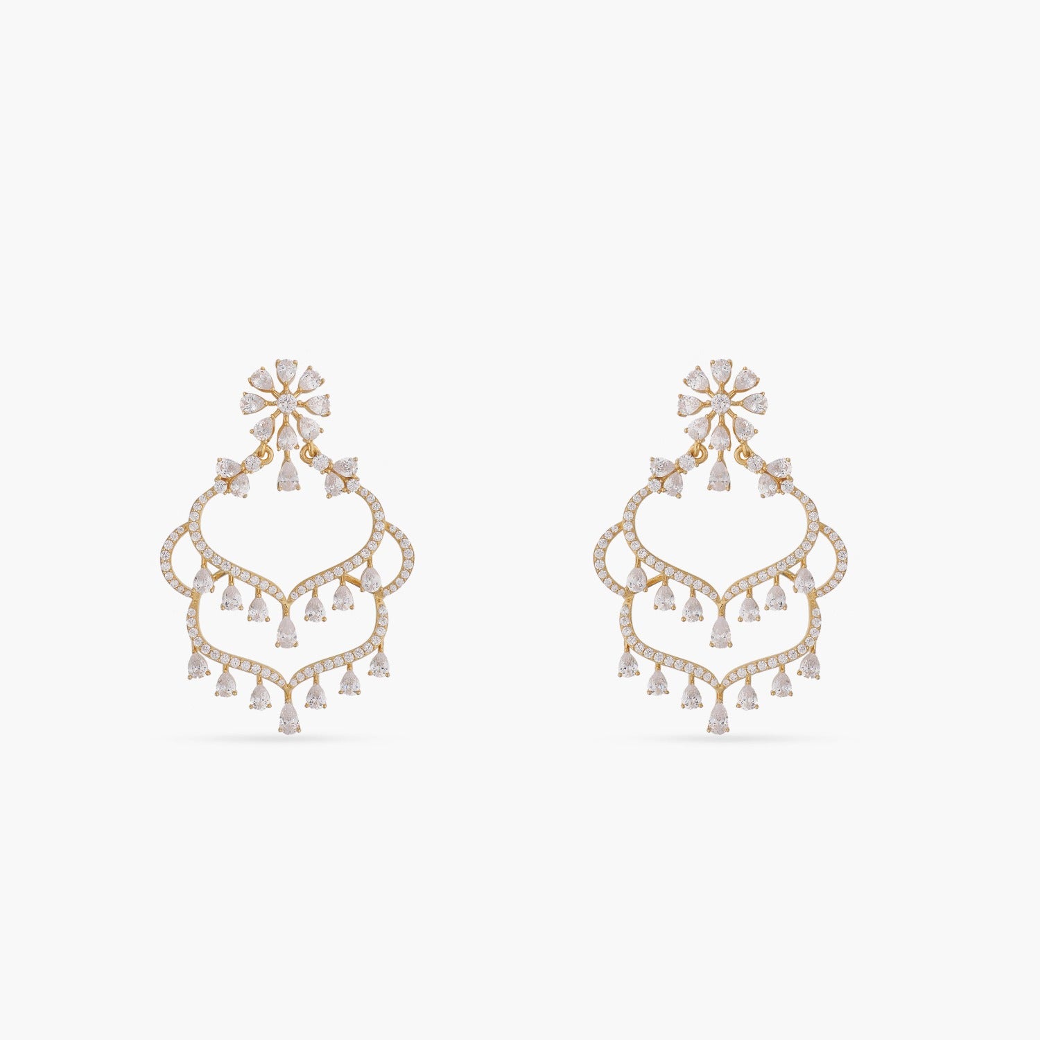 Nipuna CZ Statement Silver Necklace Set