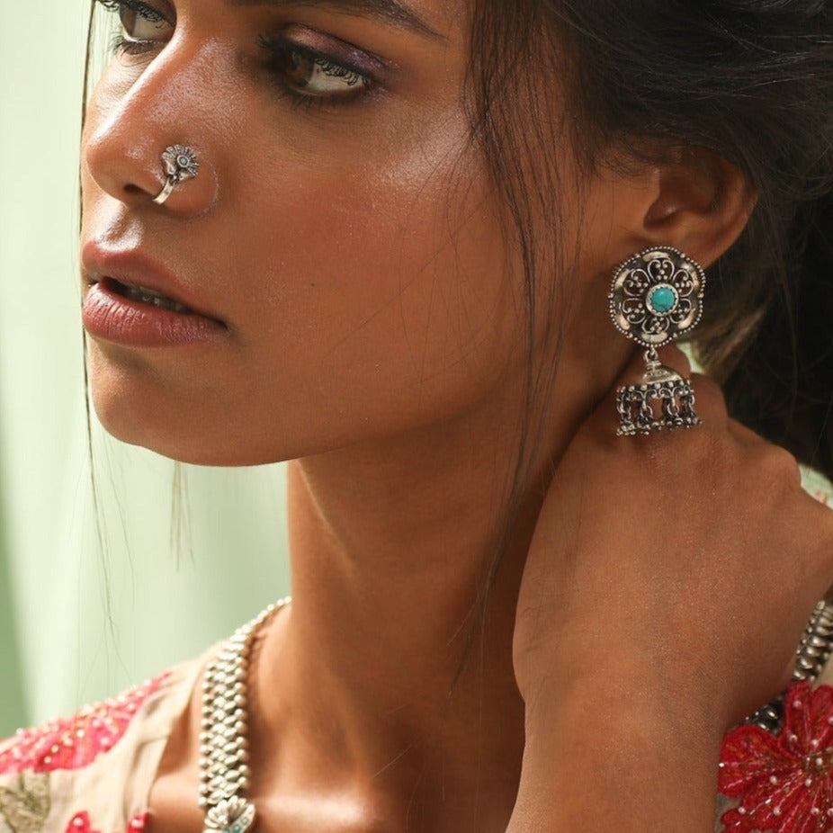 Medh Tribal Silver Nosepin