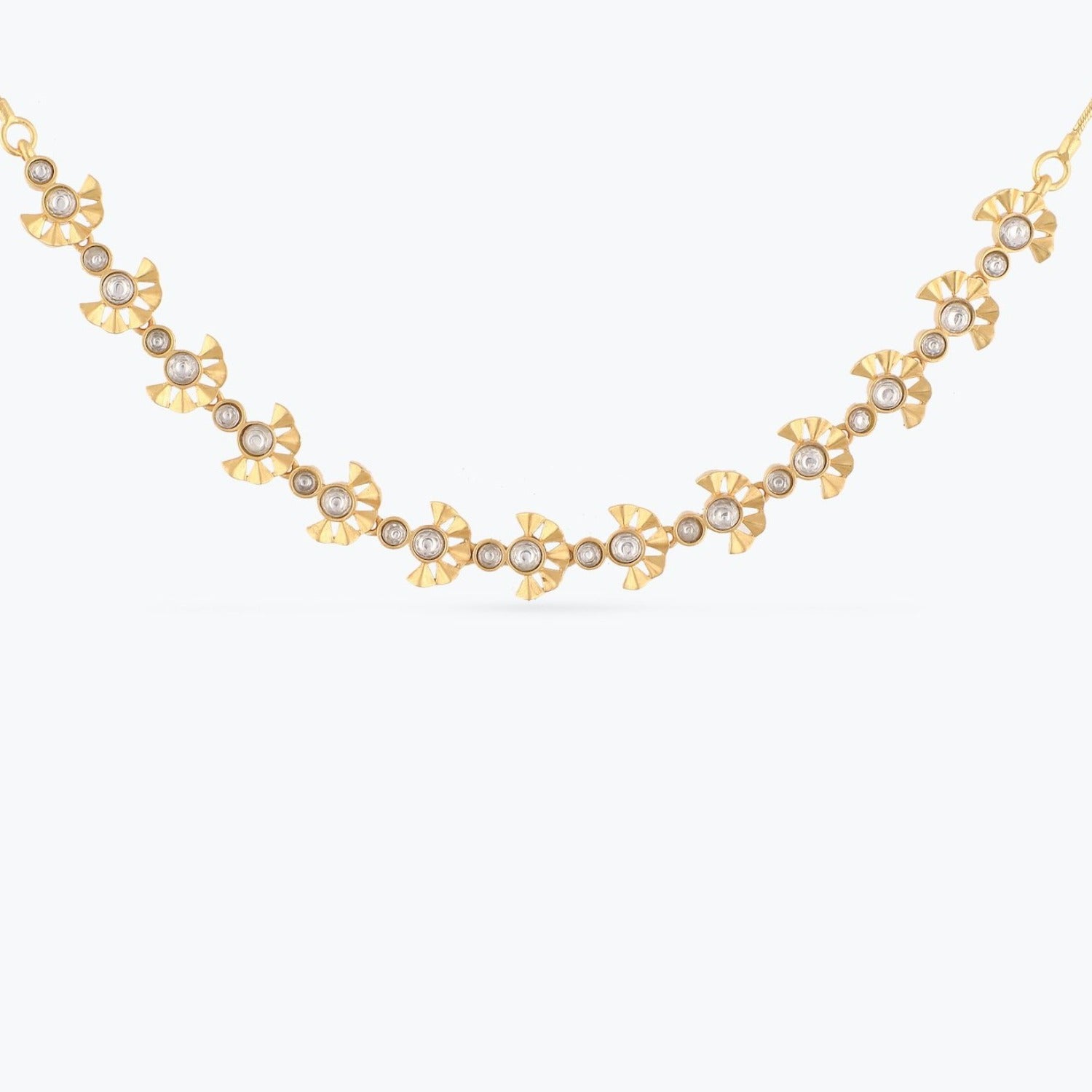 Aakar Gold Plated Silver Delicate Necklace