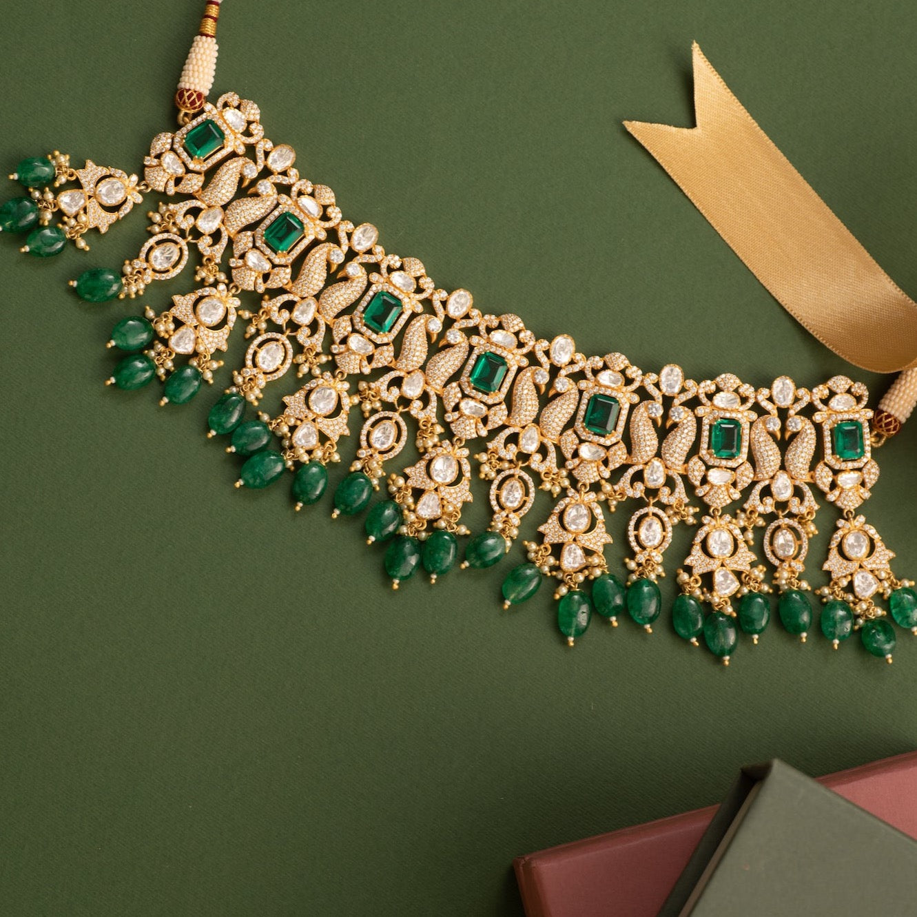 Jiya Moissanite Silver Choker