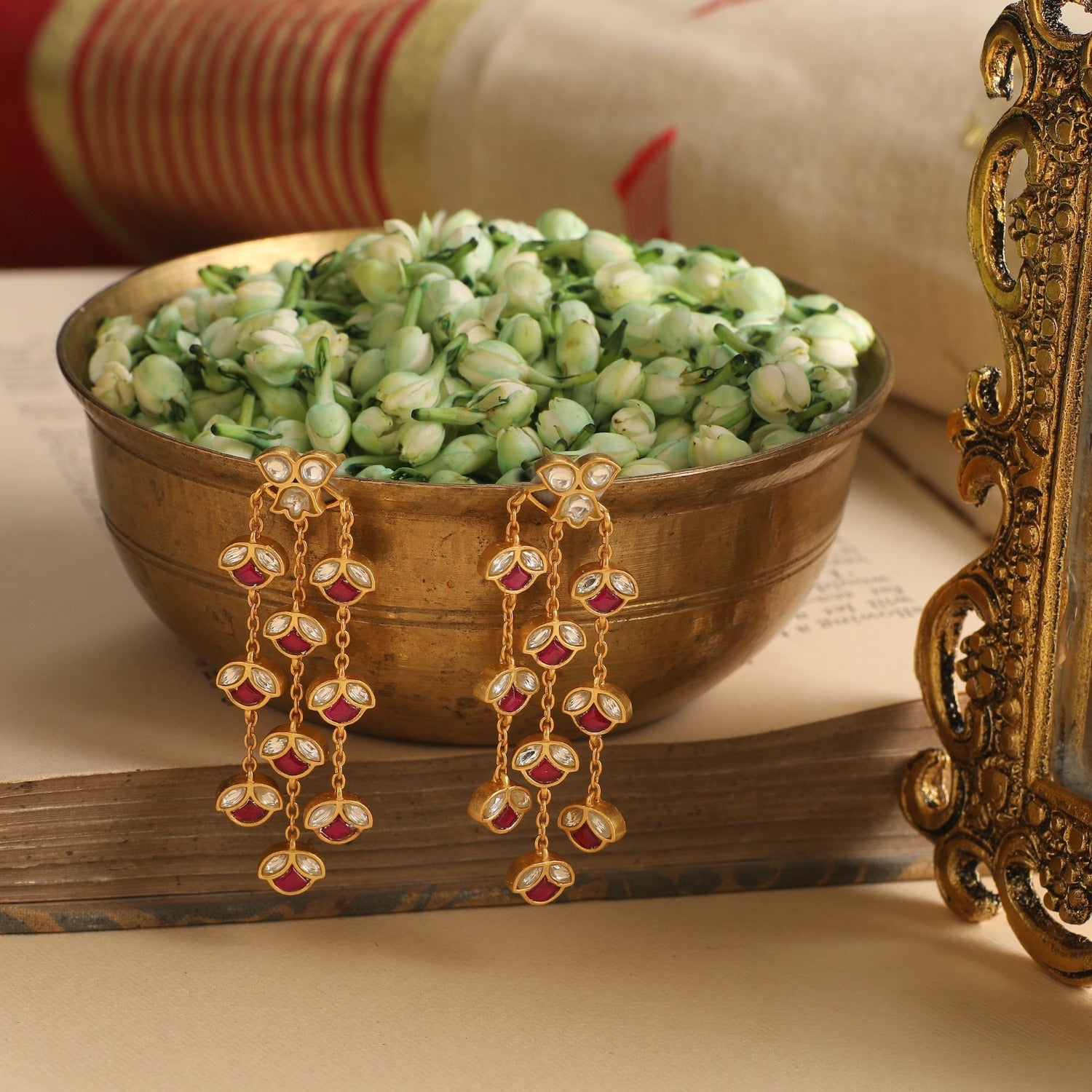 Sadya Gold Plated Sterling Silver Earrings