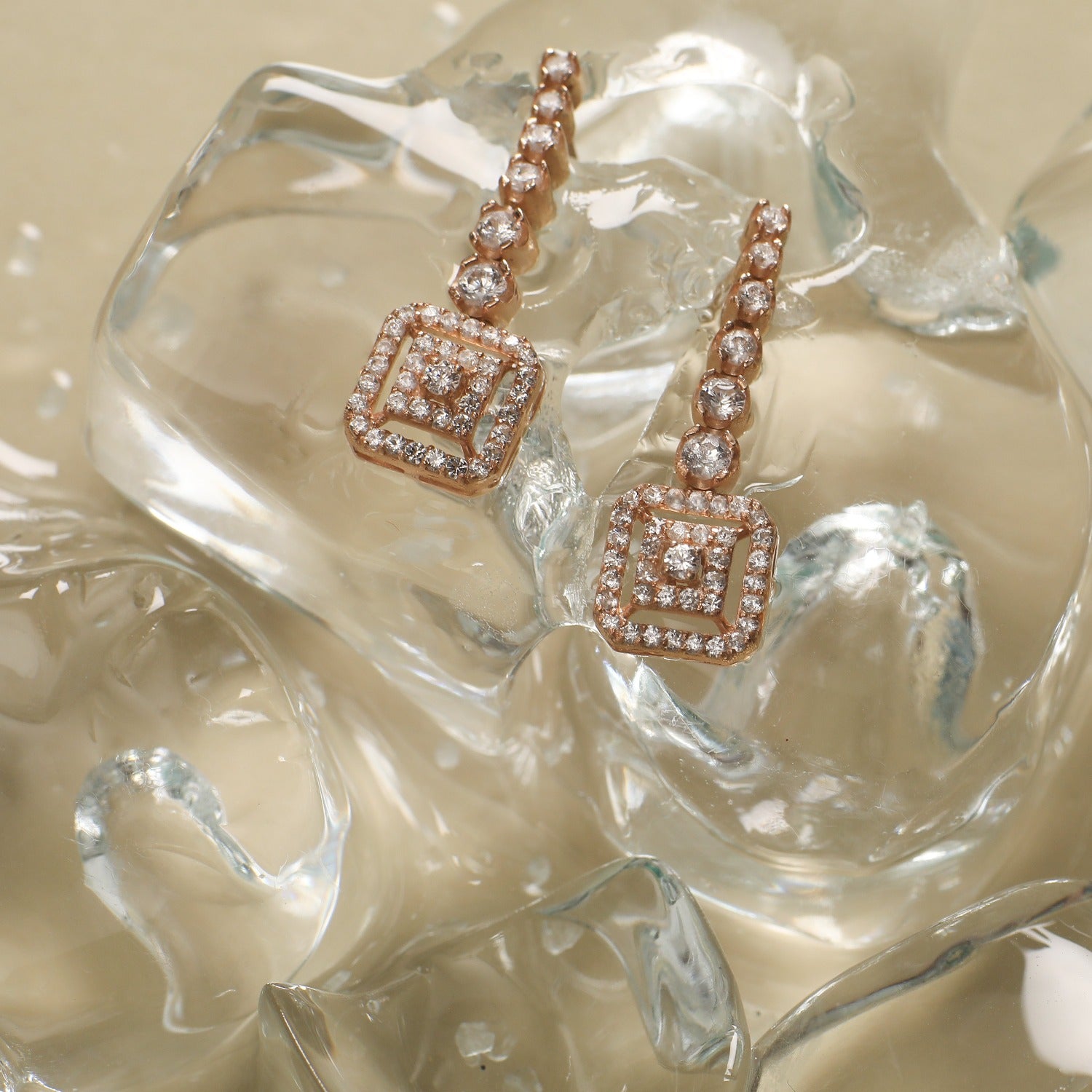 Nina CZ Silver Earrings