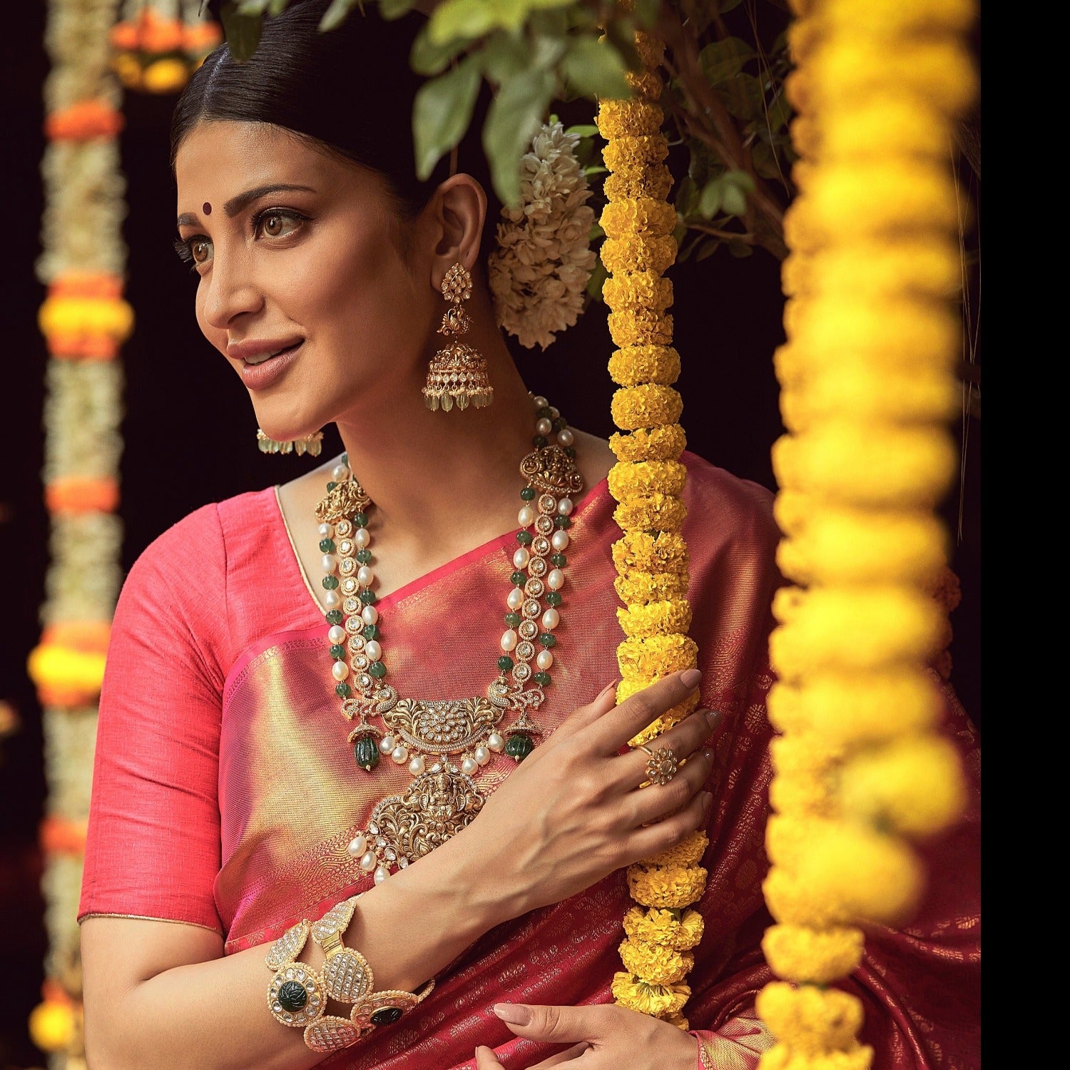 Mohini Polki Silver Bangle