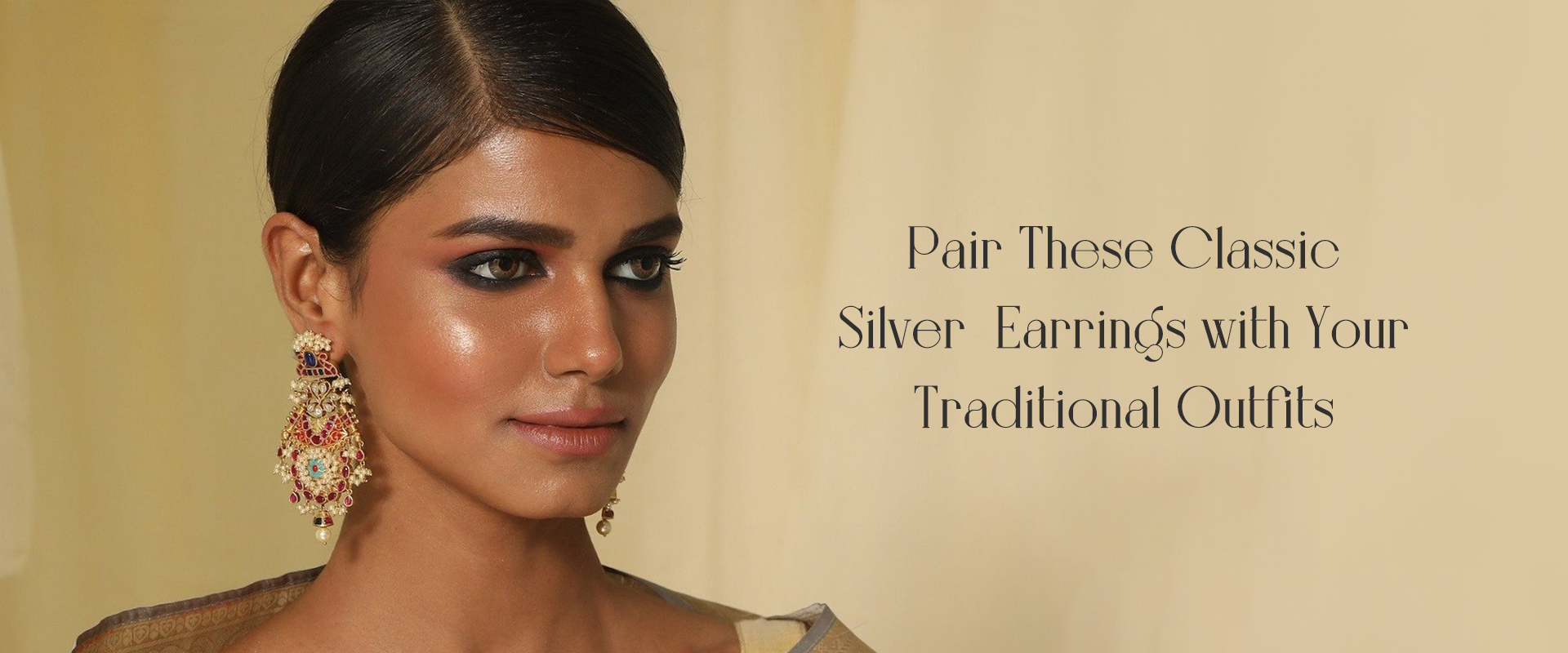 Pair These Classic Silver Earrings with Your Traditional Outfits