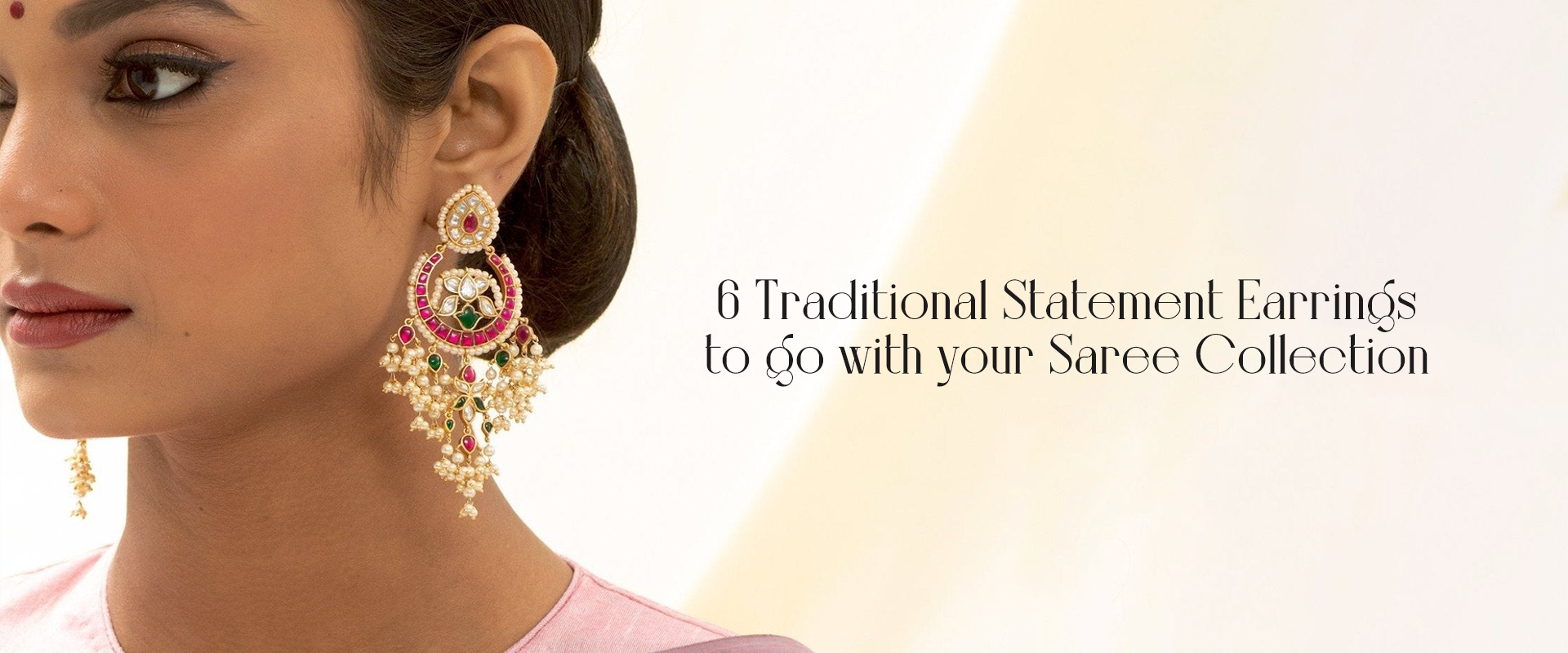 Earrings for online saree online shopping