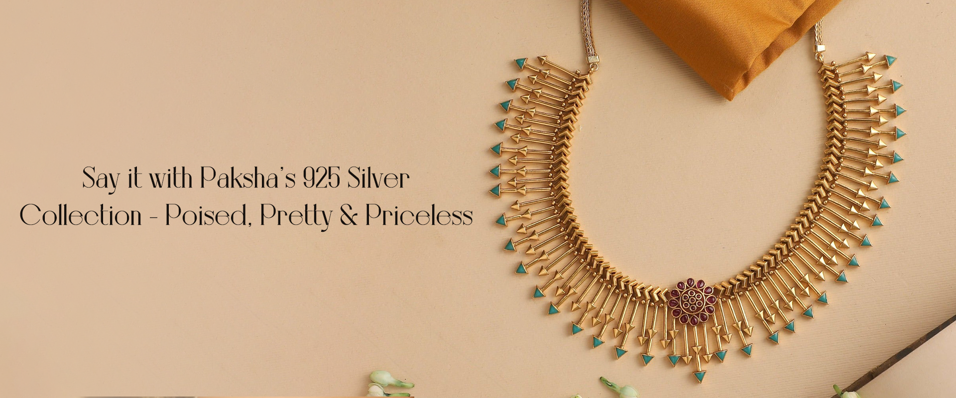 Silver ornaments sales with gold plated