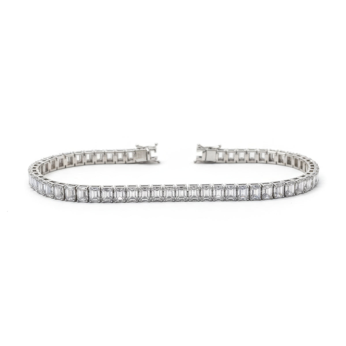 Classic CZ Silver Tennis Bracelet