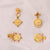 Ruby Cancer Zodiac Gold Plated Silver Earrings