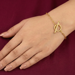Bracelet T Bar Toggle Link Silver Bracelet