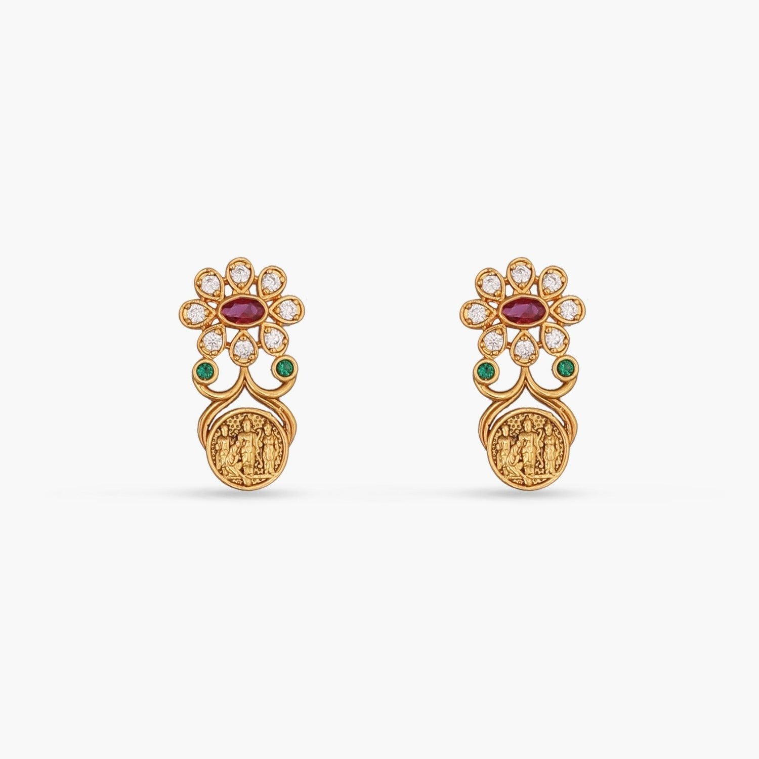Necklaces Ram Parivaar Kempu Necklace Set