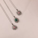 Sparkling Carved MOISSANITE SILVER PENDANT