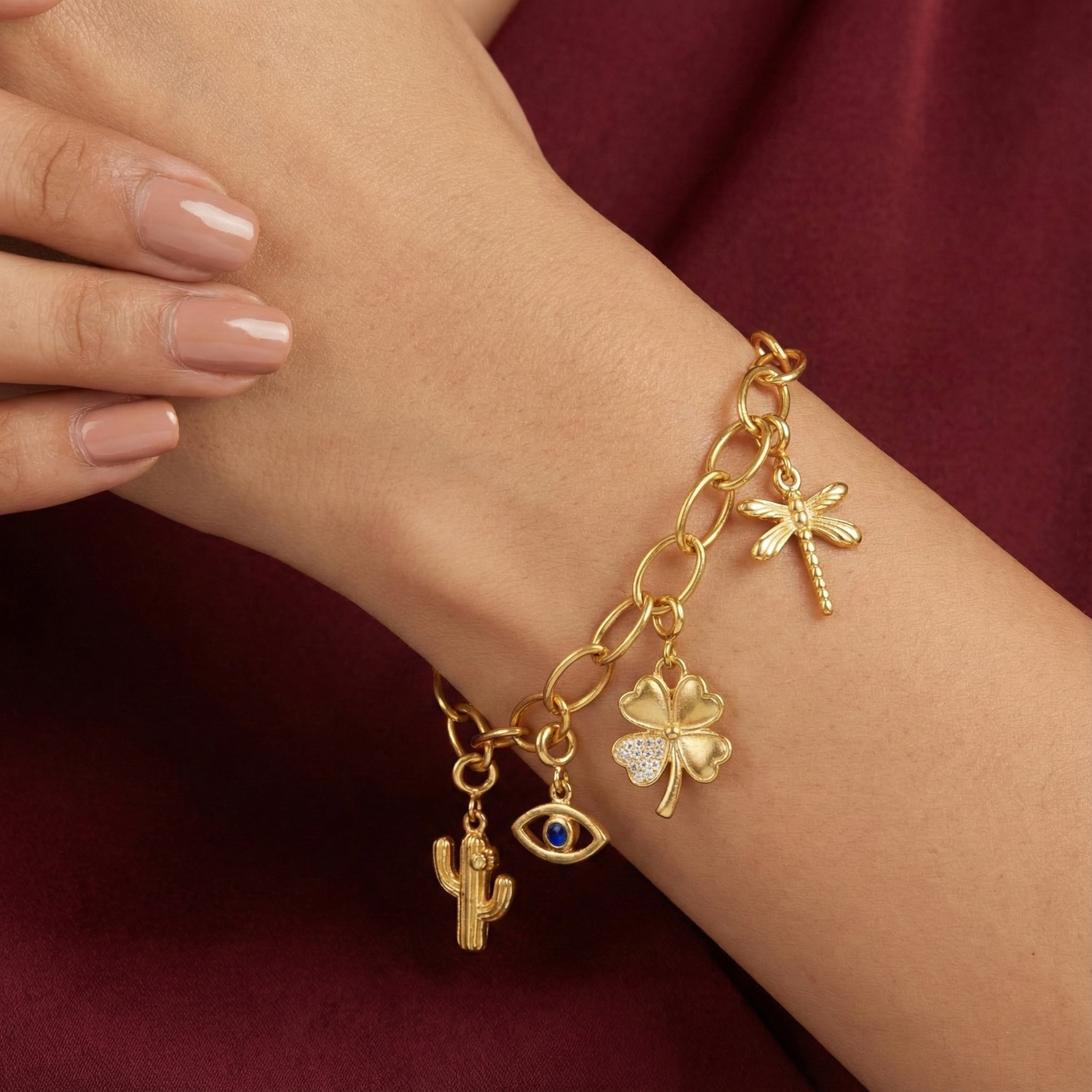 Pendant Wanderlust Cactus Silver Charm