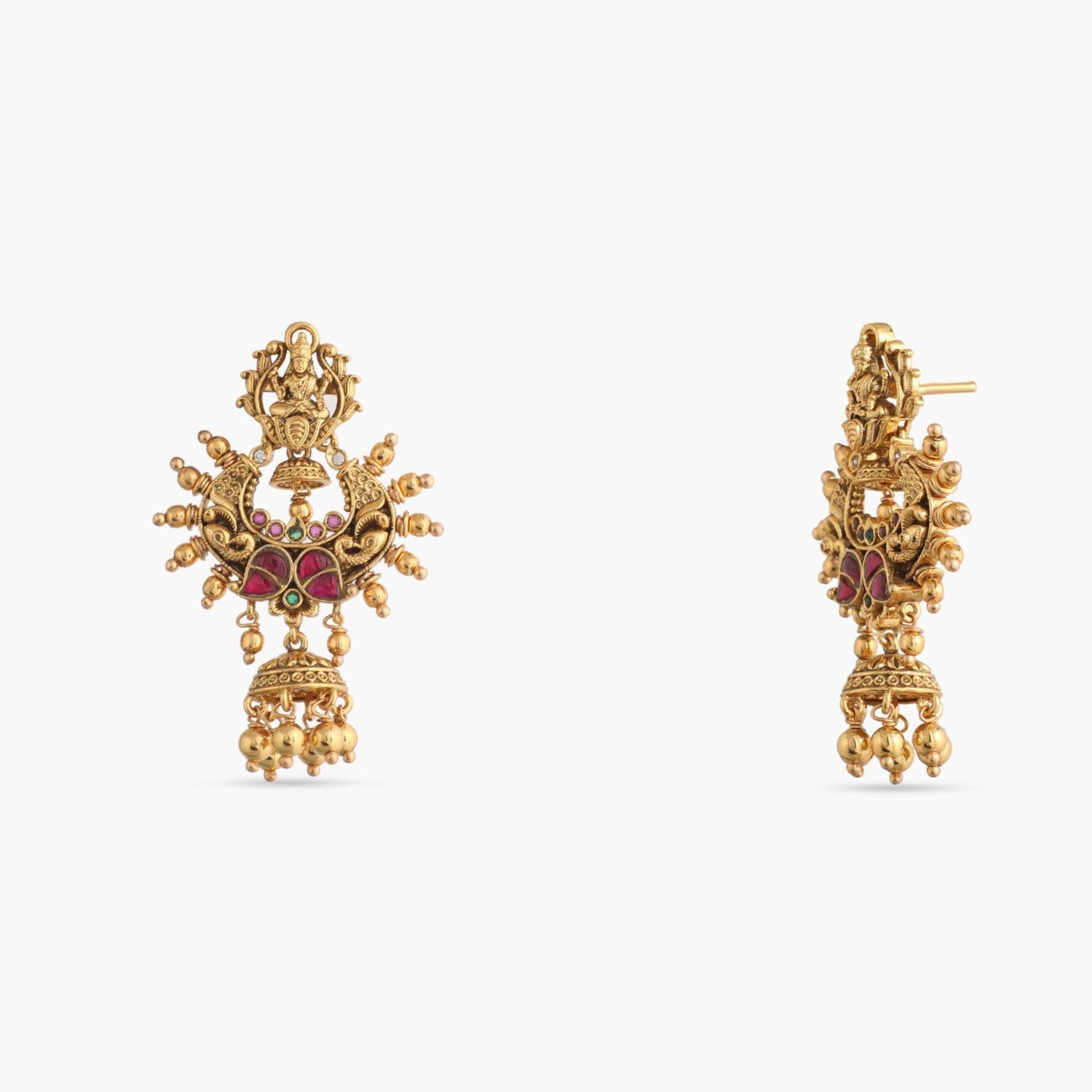 Earrings Chakrika Temple Silver Earrings
