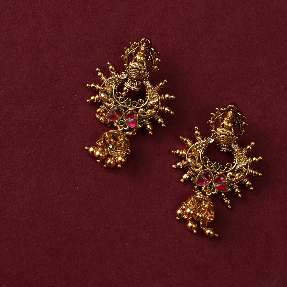 Earrings Chakrika Temple Silver Earrings