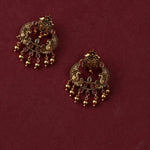 Earrings Bhagya Temple Silver Chandbali Earrings