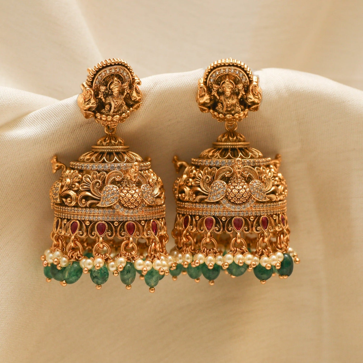 Earrings Revati Antique Silver Jhumka Earrings