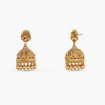 Earrings Mahika Anitque Silver Jhumkas