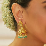 Earrings Shloka Antique silver Jhumkas