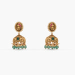 Earrings Amala Antique Silver Jhumkas