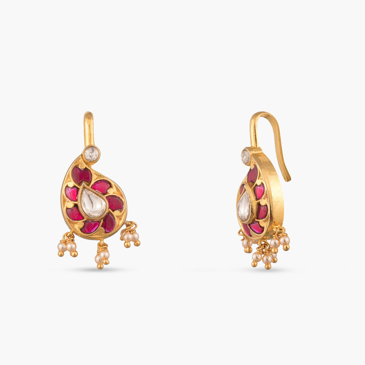 Jiya Silver Bugadi Earrings